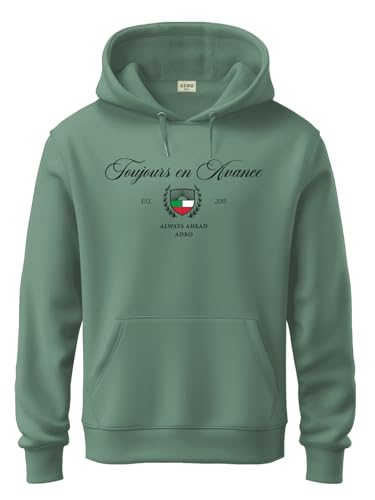 Sweat à capuche polaire 320g/m² chaud et doux ADRO Toujours en Avance homme