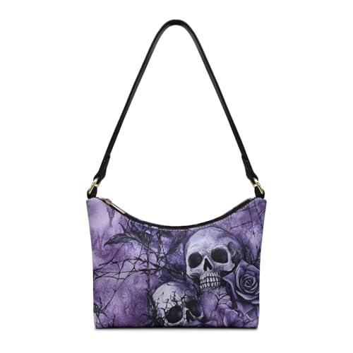 Image of Handbag for Women Leather Underam Shoulder Bag with Zipper Fashion Work Purse Waterproof Travel Wallet