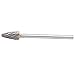 Tungsten Steel Cutter File, 6mm Handle, Industrial Hardware Tool, 6x12x25x100mm, for Metal and Non Metal Materials Processing