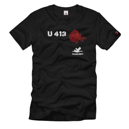 T-shirt Uboot413 U413 navire de bataille sous-marin noir vêtement taille XXXL pour homme