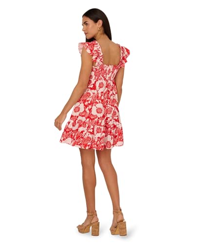 Image of Adrianna Papell Printed Short Dress
