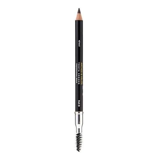Arches & Halos Precision Brow Shaping Pencil - Double Sided Eyebrow Filler and Spoolie Brush - Creamy Texture for Shaping and Defining With Ease - Vegan, Cruelty Free - Dark Brown - 2 ml