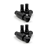 GGDZTMNB Lug Nuts 8 Pieces Wheel Lock 14X2 Black Bulge Acorn 1.9