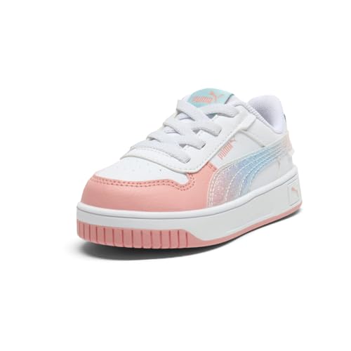 PUMA Kids Girls Carina Street Sparkle Fade Lace Up Sneakers Shoes Casual - White2