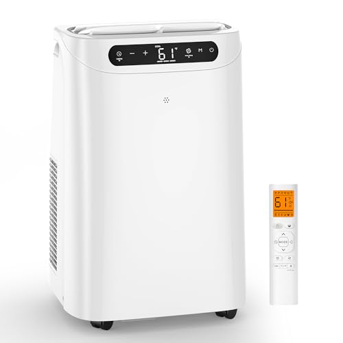 Image of 12000 BTU Portable Air Conditioners for Room Cooling up to 500 Sq. Ft, 3-IN-1 Quiet Portable AC Unit with Dehumidifier Fan, Remote Control, Smart Sleep Mode, 24H Timer, Windows Kit Included