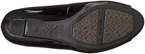 Nine West Women's CAPE9X9 Wedge Sandal, Black Patent, 6.5 | Image 3