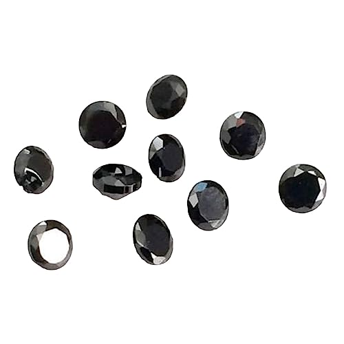 Zircon cubique noir 3mm en vrac pour création bijoux, lot de strass ronds facettés pour femme