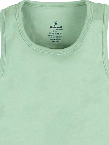 Image of KiddoPanti Boys 100% Cotton Rib Vest Pack of 3