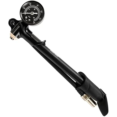 DNM High Pressure 300 PSI(20 BAR) Max Front Fork & Rear Shock Suspension Portable Mini Pump with Air Bleed Button Cover
