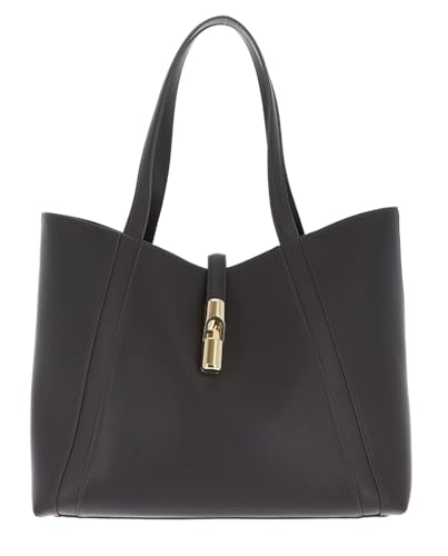 Sac en cuir Furla Goccia d'une qualité d'exception gris foncé