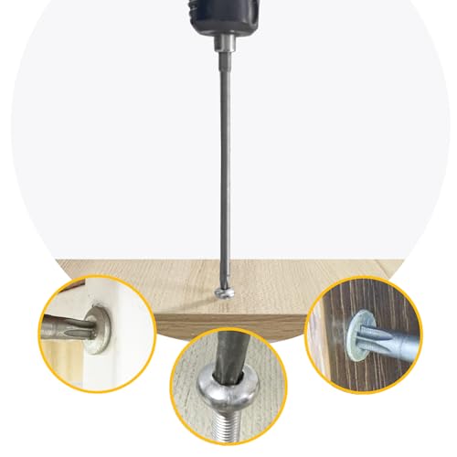 10PCS 2"/50mm T20 Torx Head Screwdriver Bit Set, 1/4 Inch Hex Shank with Quick Release Slot,S2 Steel Magnetic Security Tamper Proof Star 6 Point Screw Driver Kit Tools