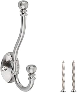 Amazon Basics AB5000-SN-5 Coat Hook, Satin Nickel