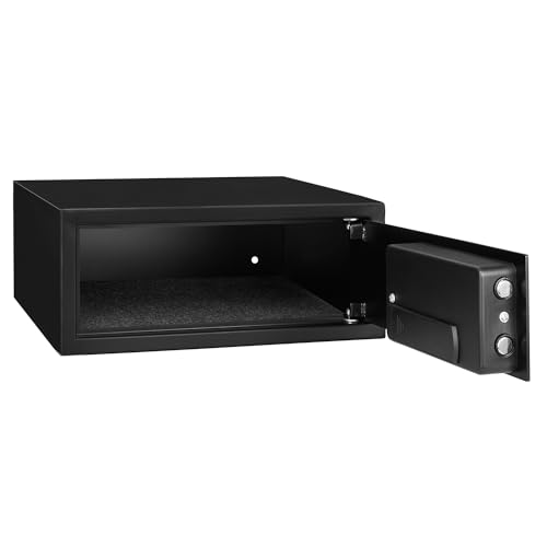 Image of Amazon Basics Security Safe with Programmable Electronic Keypad | Net Volume 25L (Black)