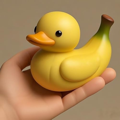 Figura Decorativa Resin Banana Duck Escultura 3.1x2.75x3.3 in
