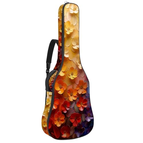 Housse de guitare acoustique rembourrée anti-pluie poches de rangement