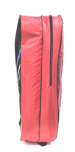 Image of YONEX ACE2 Badminton Racquet Kit Bag | Durable Sports Racket Bag with Spacious Compartments | Lightweight & Comfortable Carry (Jet Black /Poinciana)