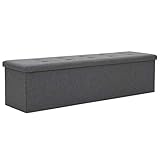 El banco de almacenamiento está hecho de MDF y tapizado con lino sintético, que es duradero, estable y cómodo para sentarse. Este color gris no mostrará fácilmente manchas o polvo. Cuenta con una superficie de asiento extraíble y tiene un amplio espacio de almacenamiento para guardar una gran cantidad de elementos diferentes fuera de la vista, pero al alcance.