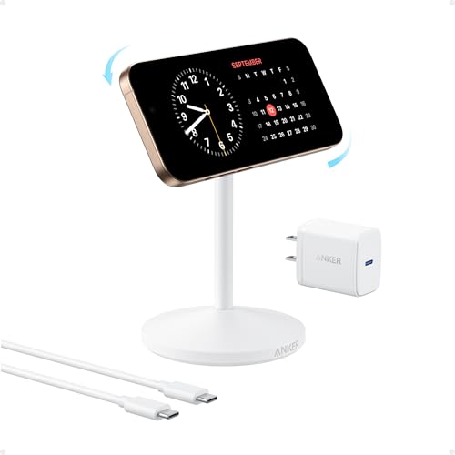 Anker MagGo iPhone 17 MagSafe Charger Compatible Stand, 15W Fast ...