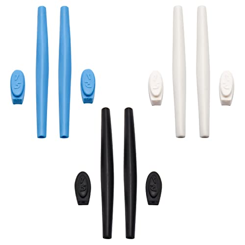 Lunettes Oakleys X Metal XX glissent ? Pieds de rechange en silicone bleu blanc noir