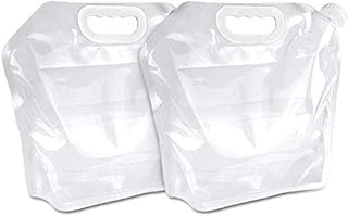 ウォーターバッグ 給水袋 防災 非常用 給水バッグ 食品グレード 貯水 ハイドレーションバッグ折りたたみ式 災害用 ウォータータンク家庭用 アウトドア用 旅行 登山 災害 避難などに最適 大容量 2個セット(10L 透明)