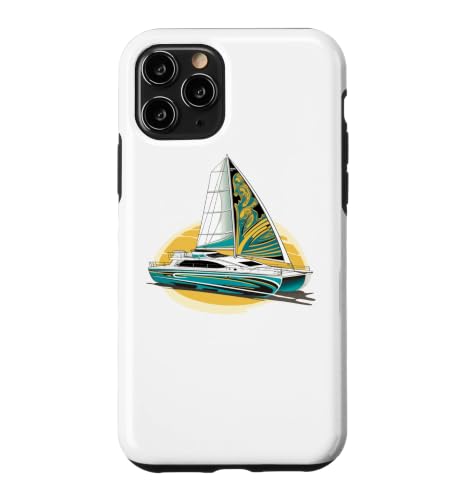 �Z�[�����O���b�g�A�Z�[�����O�Z�C���{�[�g�A�J�^�}�����{�[�g, Catamaran-boat �X�}�z�P�[�X iPhone 11 Pro �p