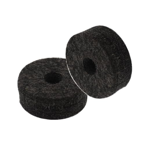 CashBeat 20pcs Cymbal Replacement Accessories Set, 10 Pcs Cymbal Stand Felt Pads & 10 Pcs Plastic Sleeves, Essential Hardware for Drum Kit Maintenance, Black - Thumbnail 4