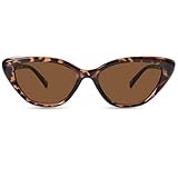 OPTOFENDY Cat Eye Sunglasses for Women, Vintage Retro Narrow Cateye Frame Trendy Sun Glasses, OP6913