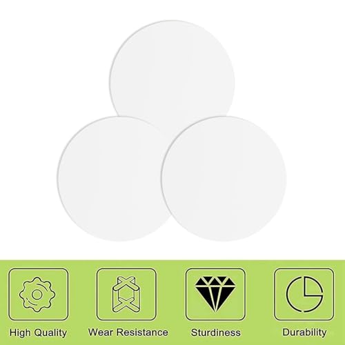 Kit de réparation pour mur et plafond en PVC résistant - Rosace blanche 17,8 cm - 4