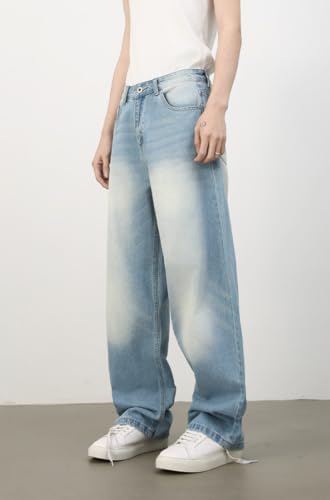 2025 Men's Wide Leg Baggy Jeans Y2K Vintage Barrel Denim Pants Loose Fit Long Skater Trousers Streetwear Y2k Clothes2