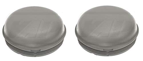 2x Hub Caps, Grey Plastic, Fits Ifor Williams Trailers, Grease Dust Cap, Non Genuine