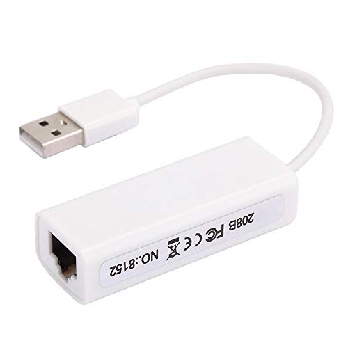 Adaptador USB para Ethernet, Adaptador USB RTL8152B Ethernet, Placa de rede externa de material ABS