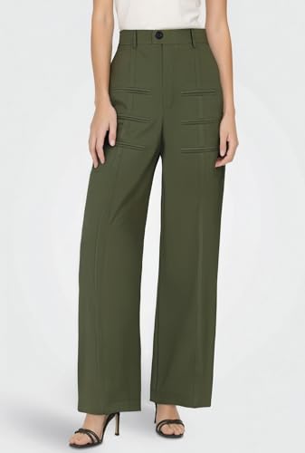 Shaper Diva Olive Green Cargo Pants Women, High-Waisted Stretchy Halara Dress Pants for Womens Wide Leg Slacks Casual3