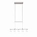 WAC Lighting AP-5RE-BN Counter Balance Collection 5-Light Adjustable Chandelier, Brushed Nickel with Cased White Glass