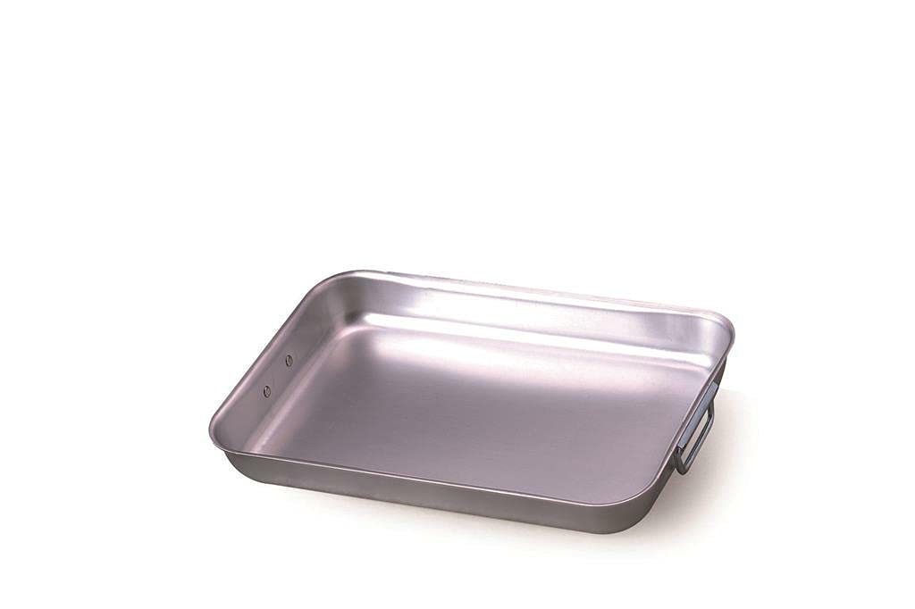 Plat à rôtir rectangulaire en aluminium 45 cm grand plat de cuisson