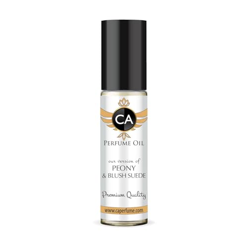 CA Perfume Impression of Peony &amp; Blush Suede for Women Eau De Parfum Floral Scent Long Lasting Perfumes for Women Travel Size TSA Ready for Day and Night Wear 0.33 Fl Oz 10ml