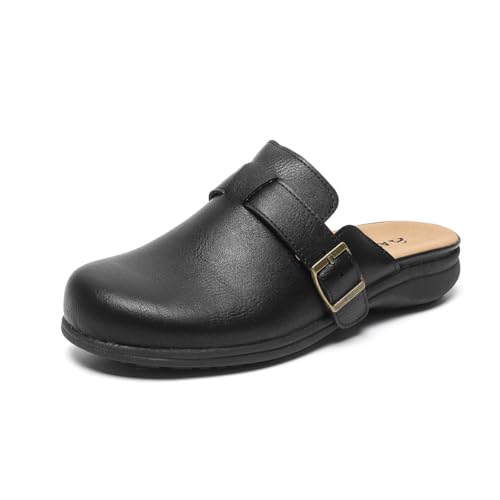 Amoji Women Clogs Slip On Sandals Lady Mule Shoes 711 6 Black