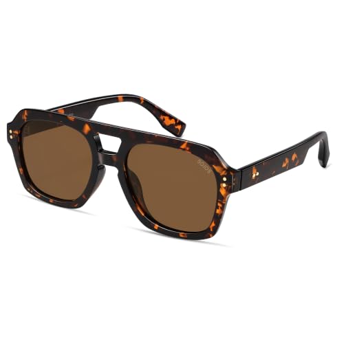 Image of SOJOS Retro Polarized Aviator Sunglasses Womens Mens SJ2385