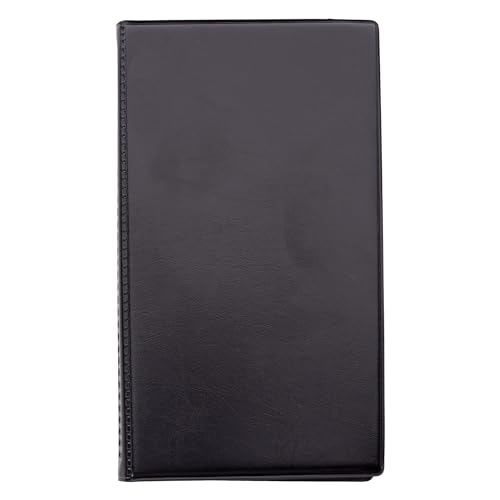 Pasta organizadora de Cartões, Capacidade para 90 Cartões, Folhas com 3 Espaços Cada, Medidas 8,5 x