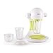 OneConcept Smoooothy - Smoothie Maker, mixeur, 350W de puissance, sûr et utilisation intuitive, nettoyage facile, 3 récipients différents, pieds ventouses anti-dérapants, vert-blanc
