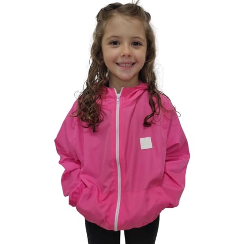 Jaqueta Corta Vento Masculino e Femenino Infantil Resistente á Água Ultra Leve sem Forro com Capuz e