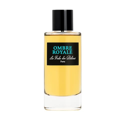 La Folie des Délices – Ombre Royale – Eau de Parfum Unisexe – 50 ml – Oud, Rose & Sucre de Canne – Parfum Boisé, Oriental et Gourmand