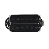 FLEOR Neck+Bridge Pickup Set Double Coil Humbucker przetworniki do gitary elektrycznej zamiennik przetwornika - czarny