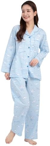 Amazon | [SAZAC] シナモロール シャツパジャマ 綿100