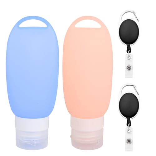 BELIHOME 2 Stück Futtertube zum Befüllen Hund 90ml Befüllbare Tuben für Hunde mit Dehnbarer Clips, Nassfutter Silikon Reiseflaschen Wiederverwendbar Futtertube Hund für Haustier Draussen