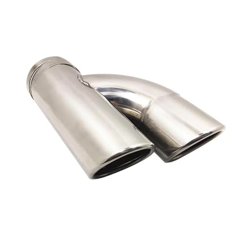 Escape cromado para coche Skoda Octavia con doble silenciador de 60 mm