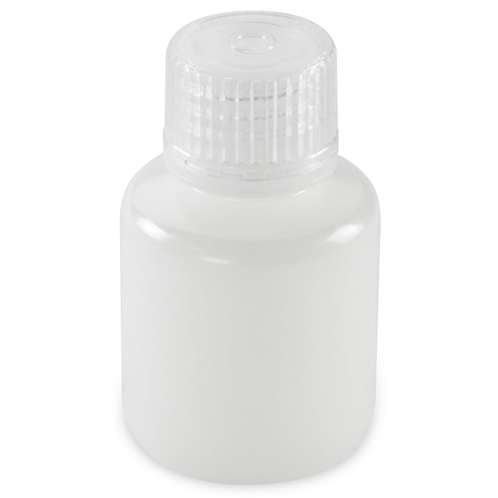 globe scientific, diamond essentials bottle, narrow mouth, boston round, hdpe with pp closure, 30ml, bulk packed with bottles and caps bagged separately, 1000/case, 7560030bks