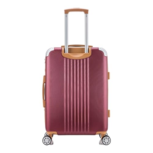 Mala de Viagem Médiaa de Despacho 23 kg Rígida ABS com 4 rodas duplas 360º e trava de segredo numéri