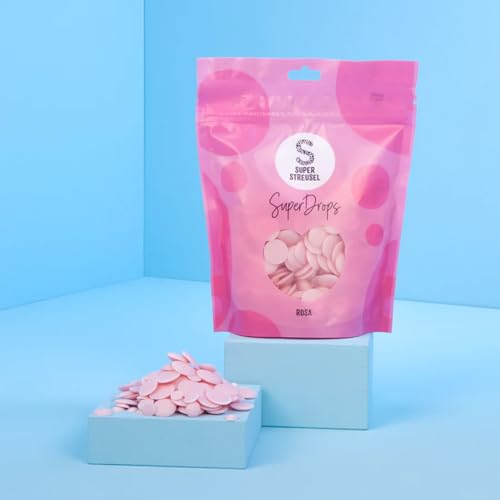 SuperDrops Rosa 300g | Cake Melts Deko Melts Candy Melts Cake Drip Cake Glasur Kuvertüre Kuchenglasur | Deco Melt Kuchen Fondant Icing Kuchenglasur Rosa Lebensmittelfarbe Glaze