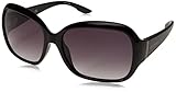 Columbia Women's Horizons Pine Oval Sunglasses, Shiny Black/Brown, 57 mm