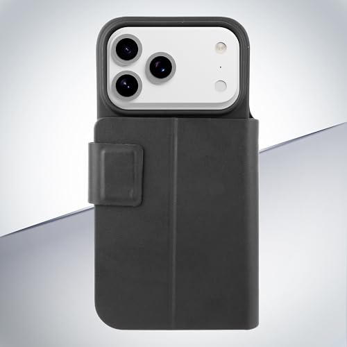 Protection antibactérienne iPhone 17 Pro Max avec l'étui cuir Cellularline Book Agenda